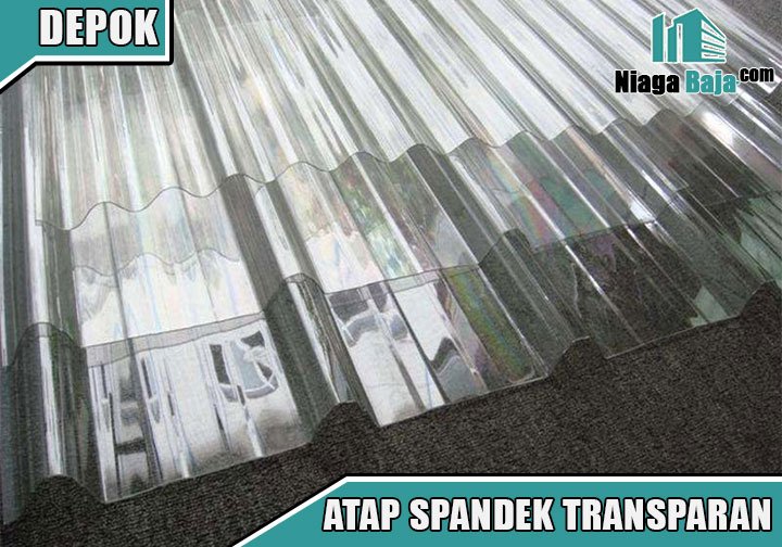 harga spandek transparan depok