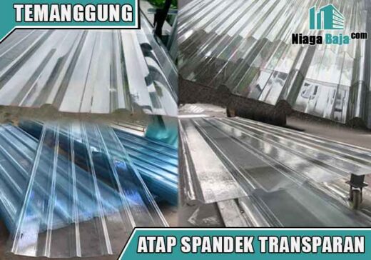 harga atap spandek transparan Temanggung