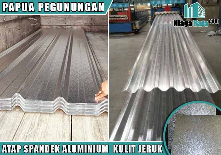 harga atap seng aluminium kulit jeruk Papua Pegunungan