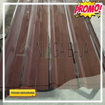 harga seng spandek warna cokelat