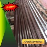 Seng Spandek Warna Cokelat Gelombang Kecil