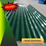 Seng Spandek Warna Hijau Gelombang Kecil